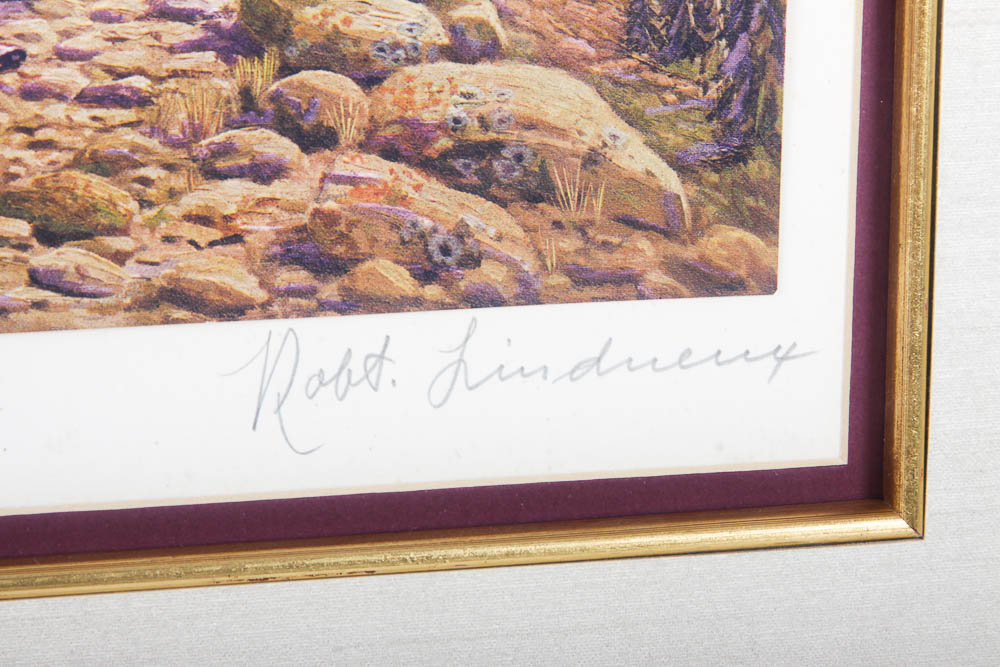 After Robert Lindneux Set of Three Signed Prints
