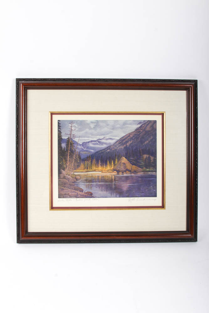 After Robert Lindneux Set of Three Signed Prints