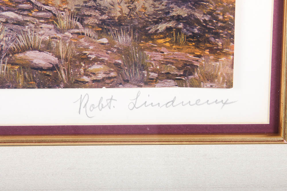 After Robert Lindneux Set of Three Signed Prints