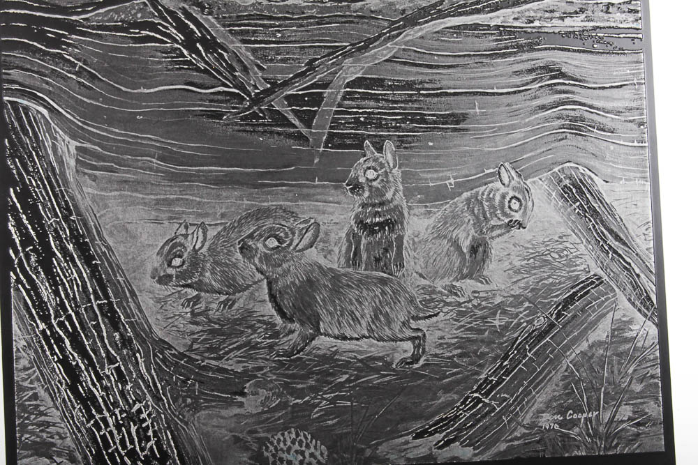 Black Metal Etched Art