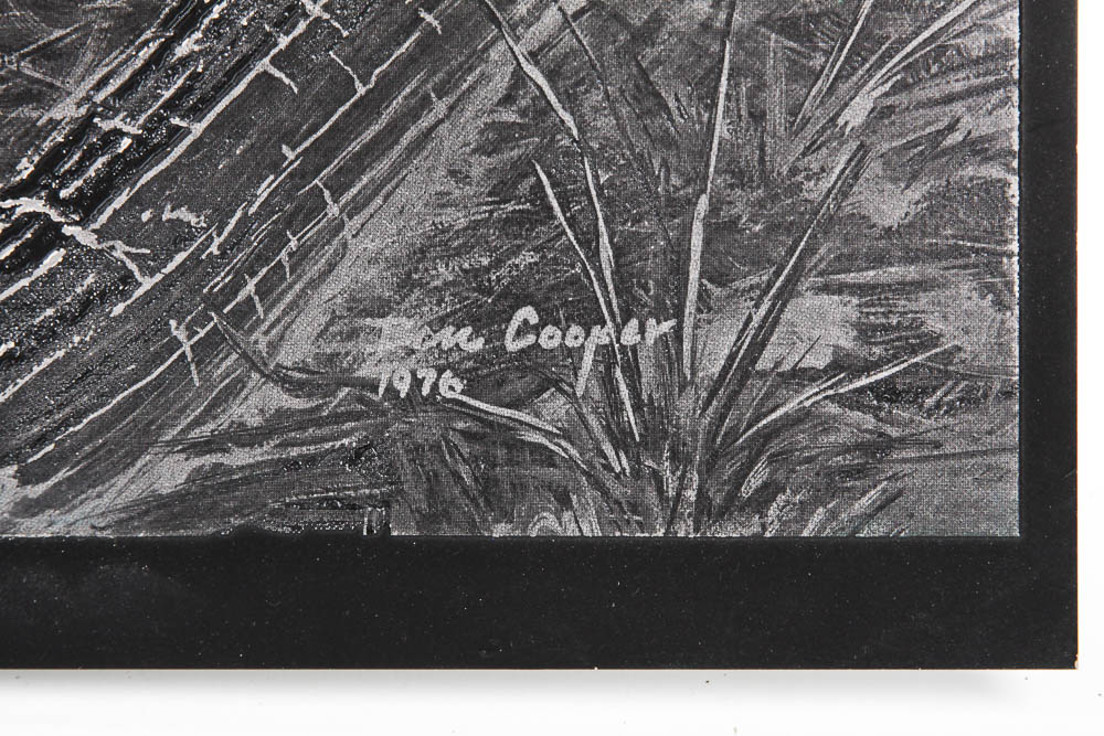 Black Metal Etched Art