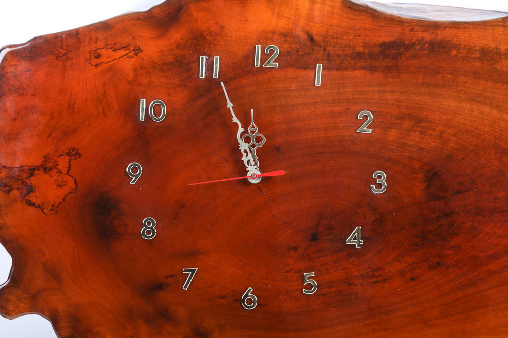 Wooden Wall Clock Barometer