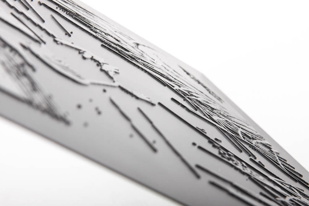 Black Metal Etched Art