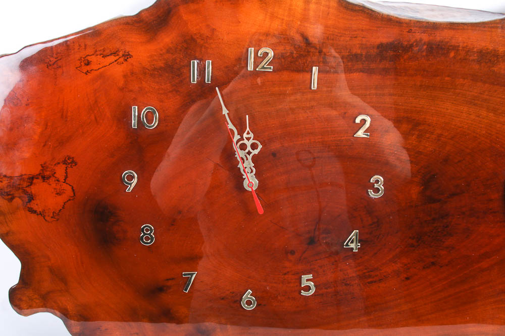 Wooden Wall Clock Barometer