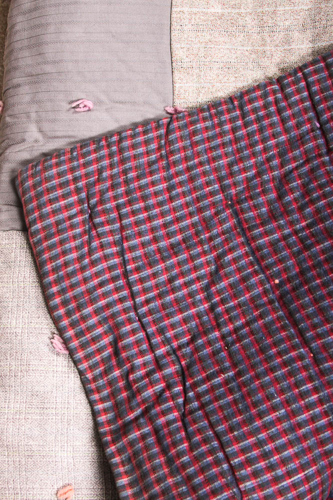Pair of Vintage Handmade Wool Quilts