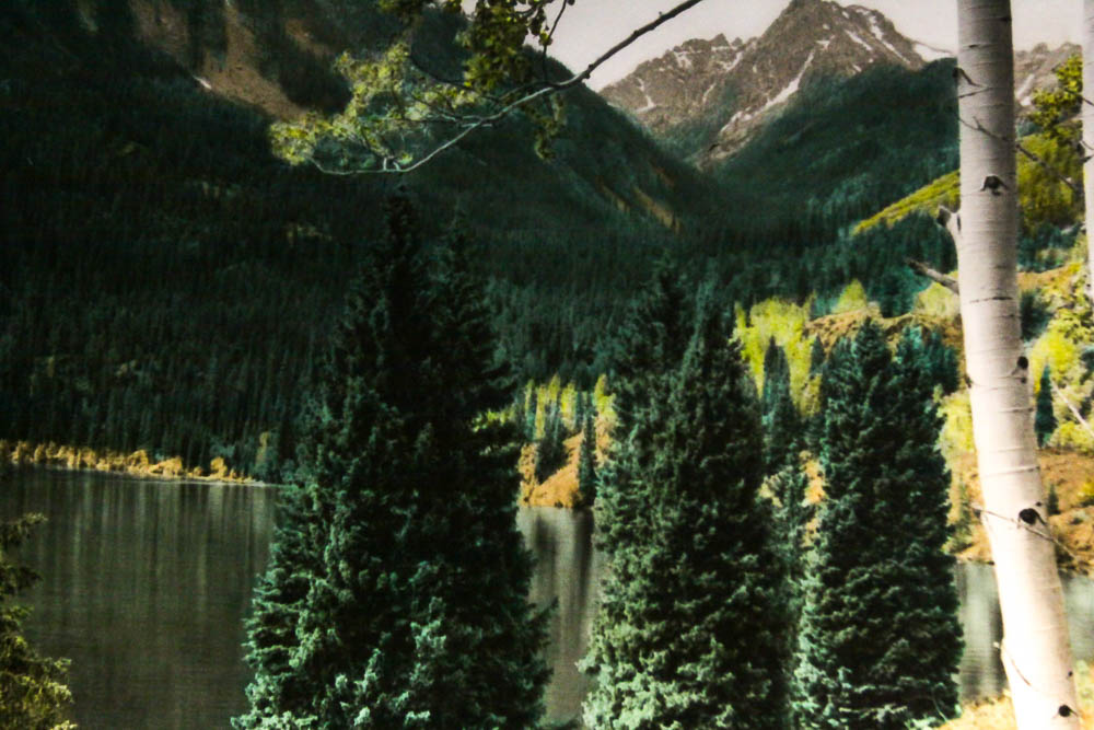 Vintage Light-Up Mountain Scene Wall Art Piece