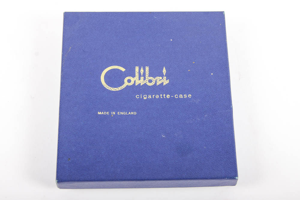 Colibri Gold Tone Cigarette Case