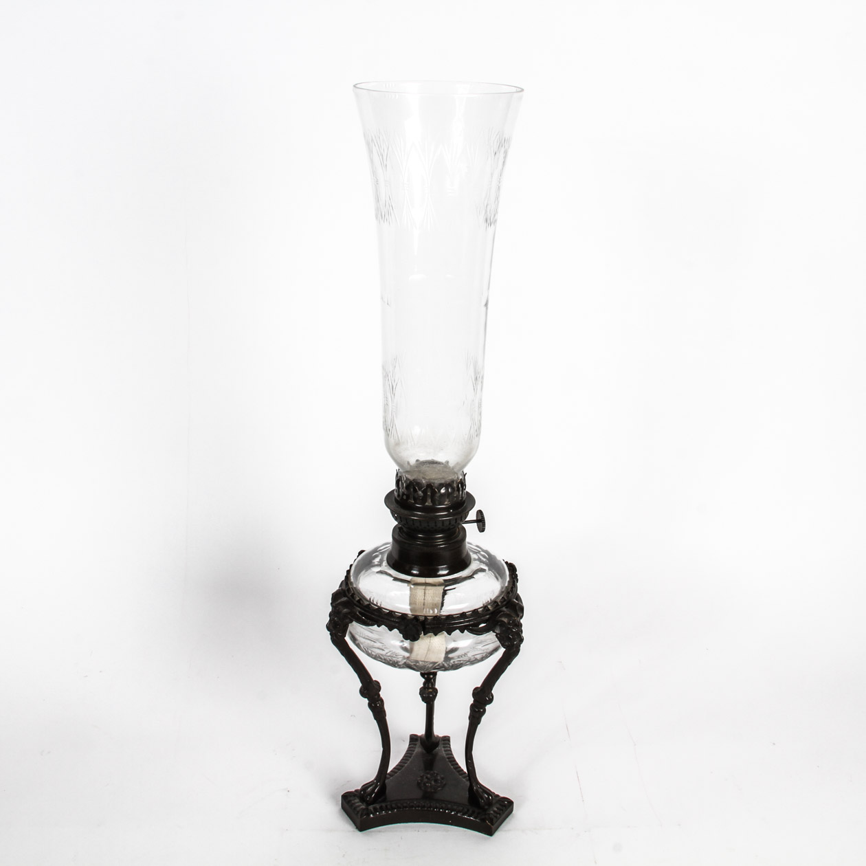 Victorian Style Hurricane Oil Lamp