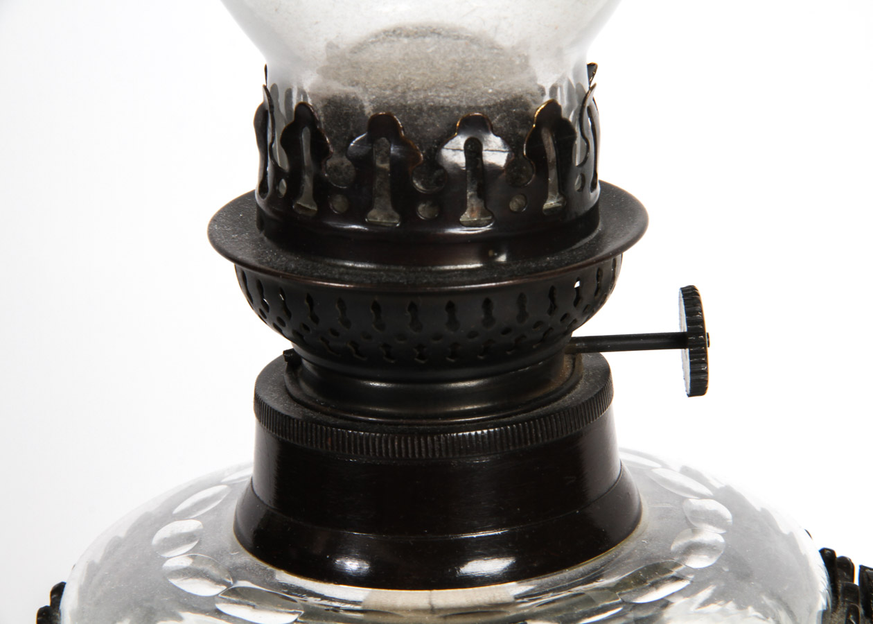 Victorian Style Hurricane Oil Lamp