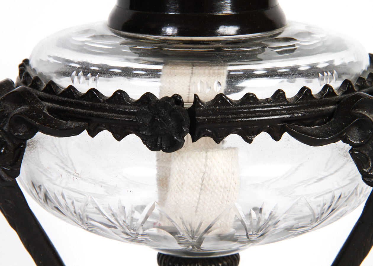 Victorian Style Hurricane Oil Lamp