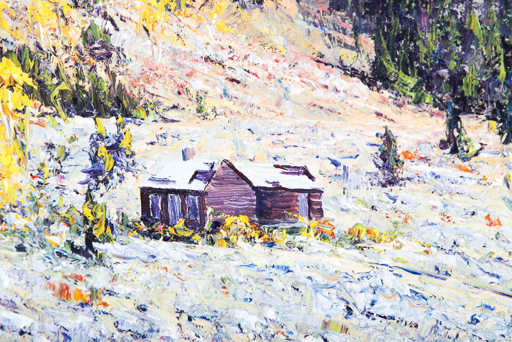 James Emery Greer Original Oil Painting "The Sage Reclaims the Land"