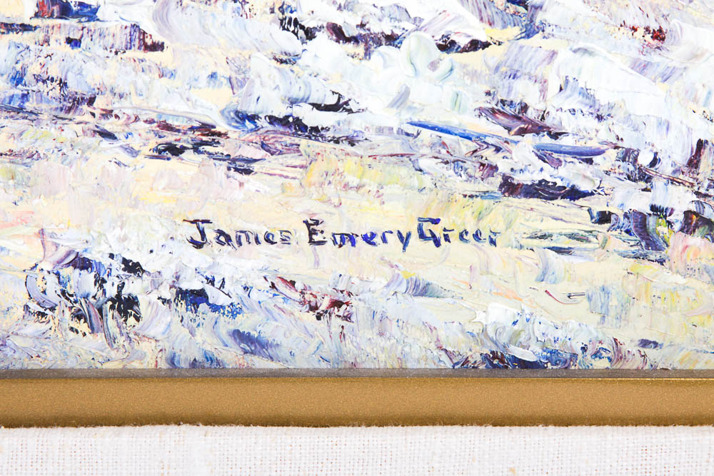 James Emery Greer Original Oil Painting "The Sage Reclaims the Land"