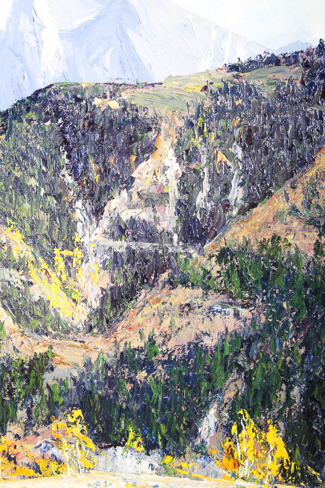 James Emery Greer Original Oil Painting "The Sage Reclaims the Land"