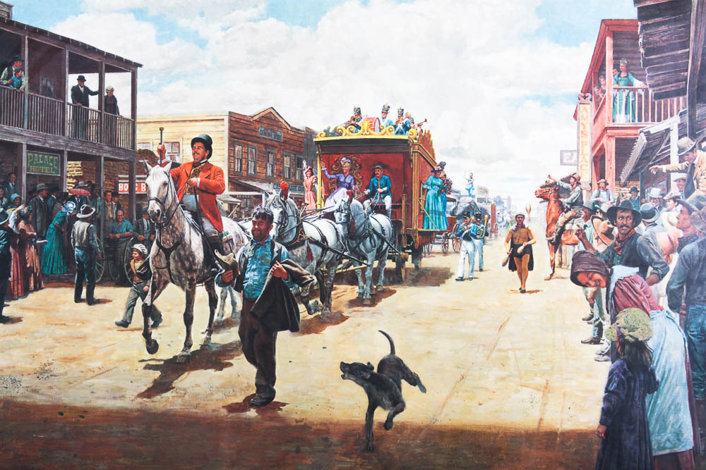 Mort Kunstler Offset Lithograph "Then One Day the Circus Came to Town"