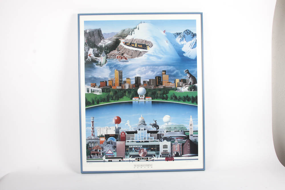Pair of Framed Art Posters