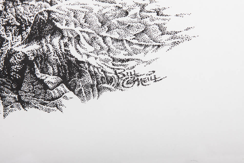 Bill O'Neill Offset Lithographs "Dinner On the Run" and "Bugling Elk"