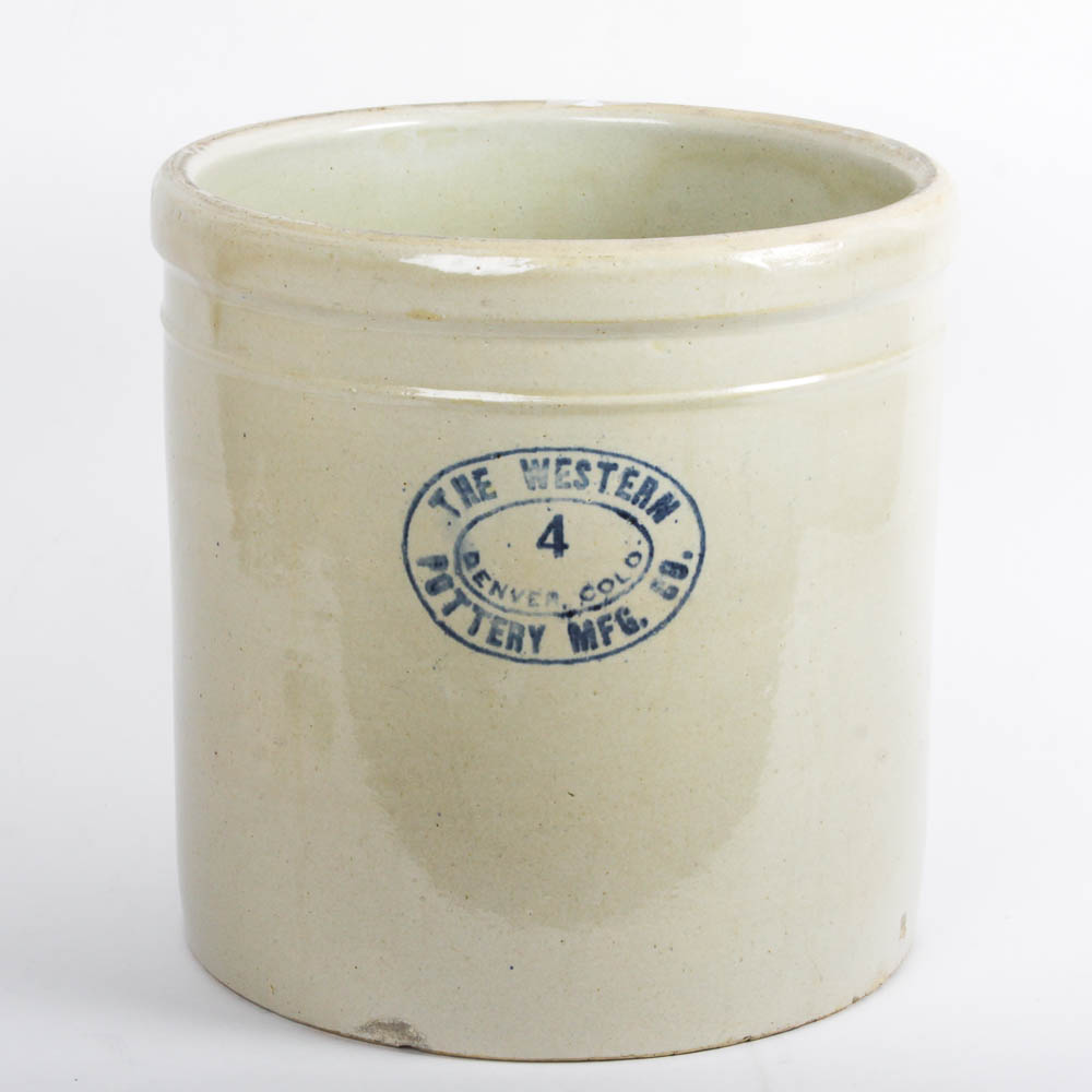 VIntage Western Pottery Stoneware Crock