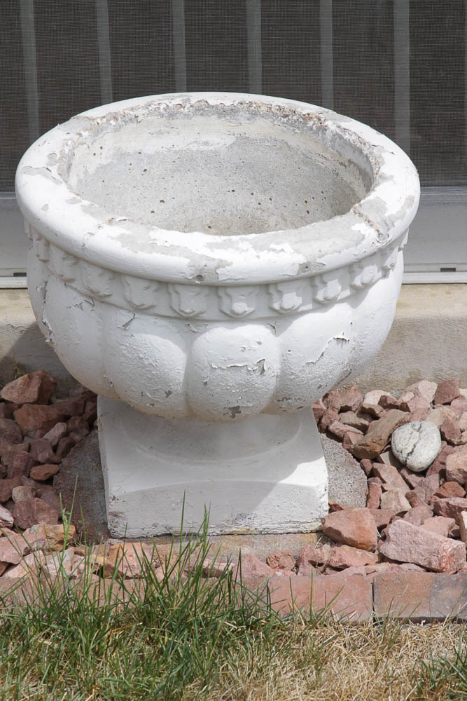 Pair of Concrete Planters