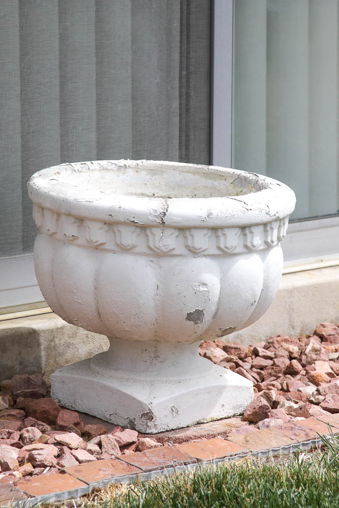 Pair of Concrete Planters