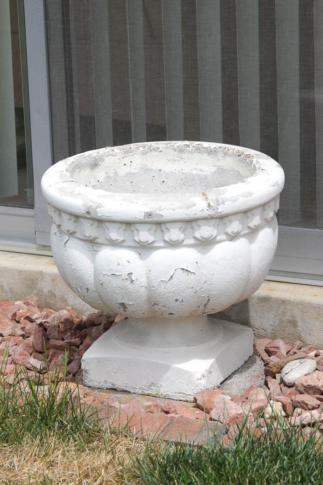 Pair of Concrete Planters