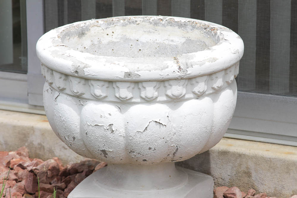 Pair of Concrete Planters