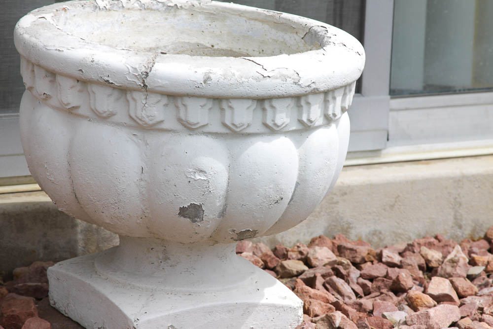 Pair of Concrete Planters