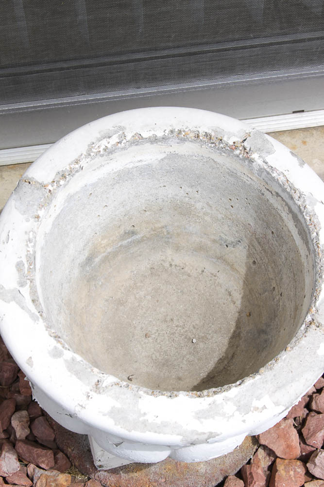 Pair of Concrete Planters