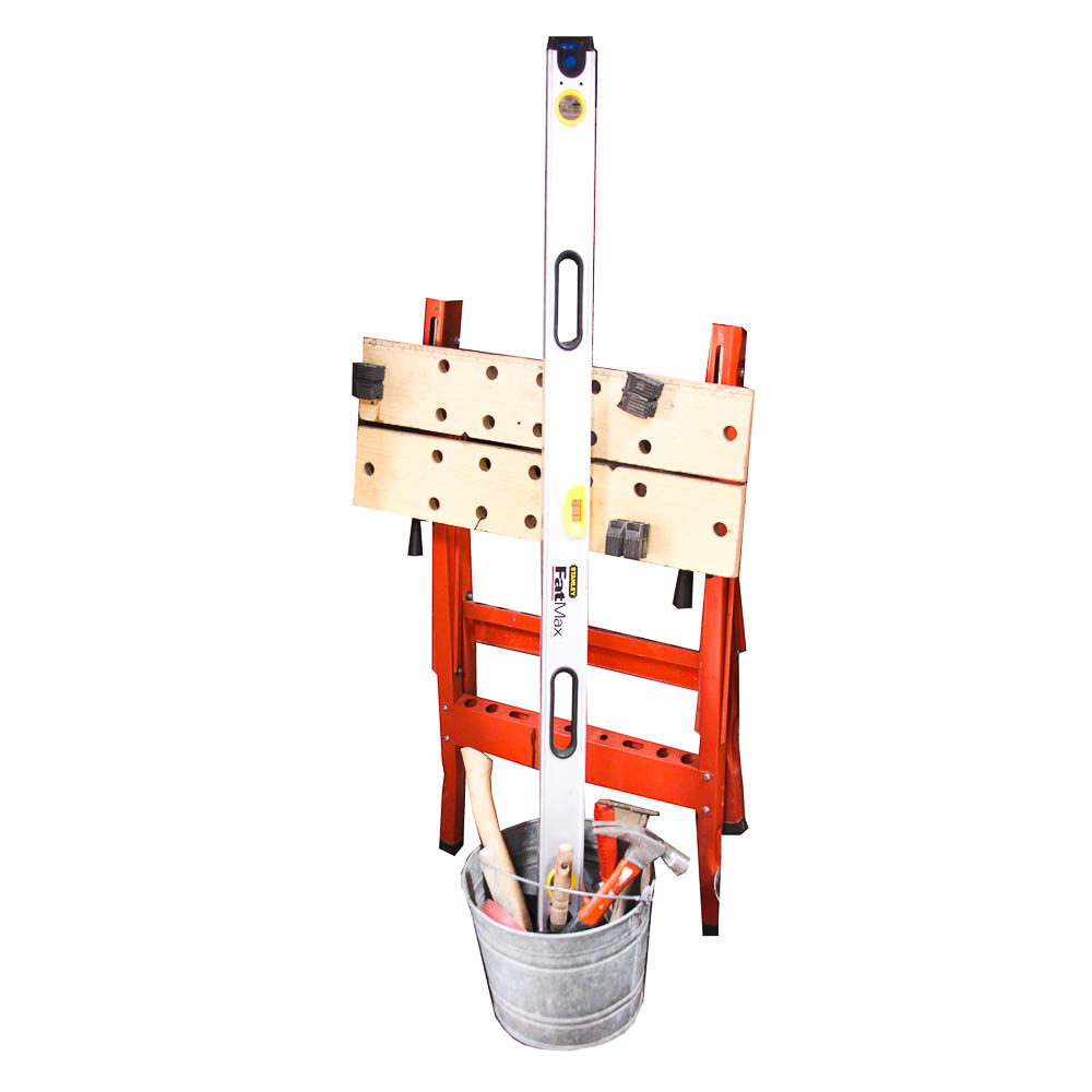 Folding Tool Stand with Tools