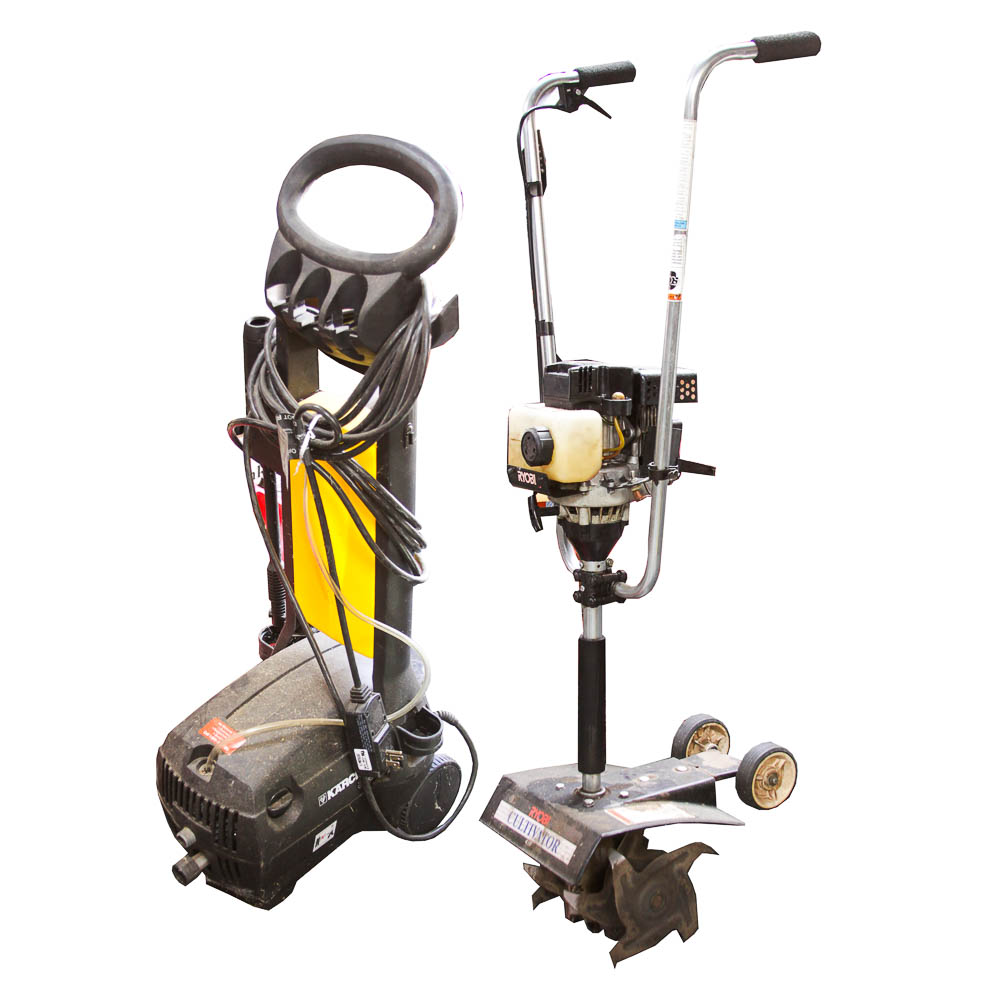 Cultivator and Pressure Washer