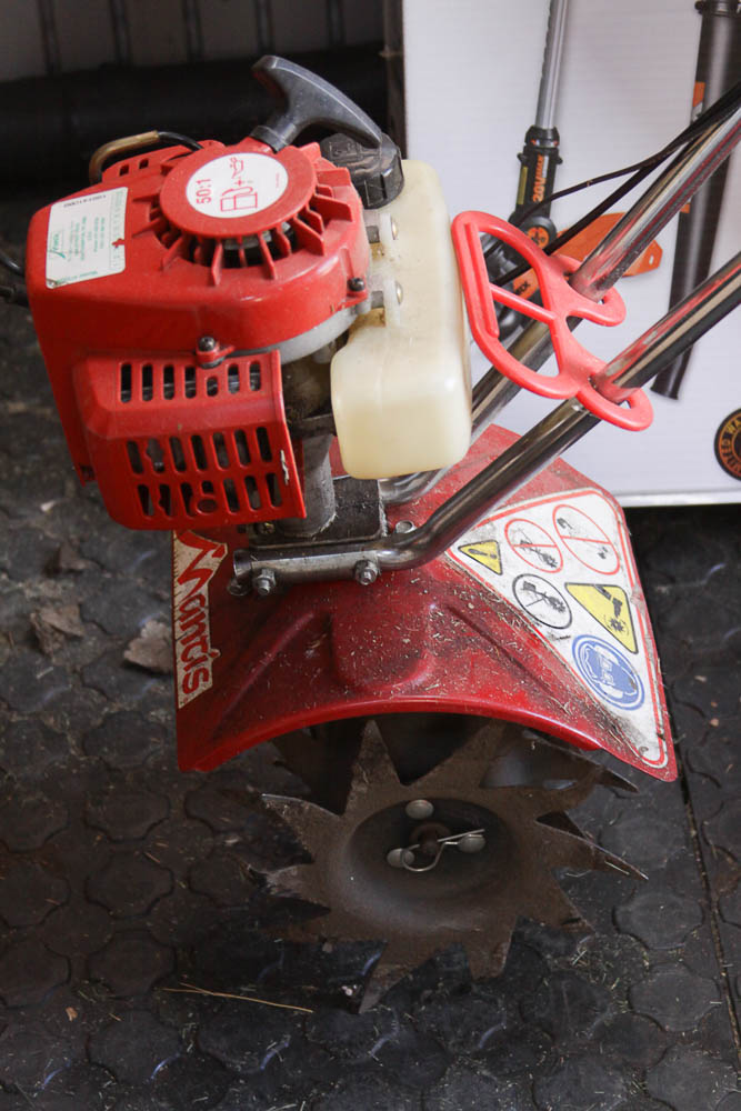 Tiller, Trimmer and Fertilizer Spreader