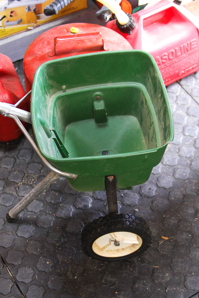 Tiller, Trimmer and Fertilizer Spreader