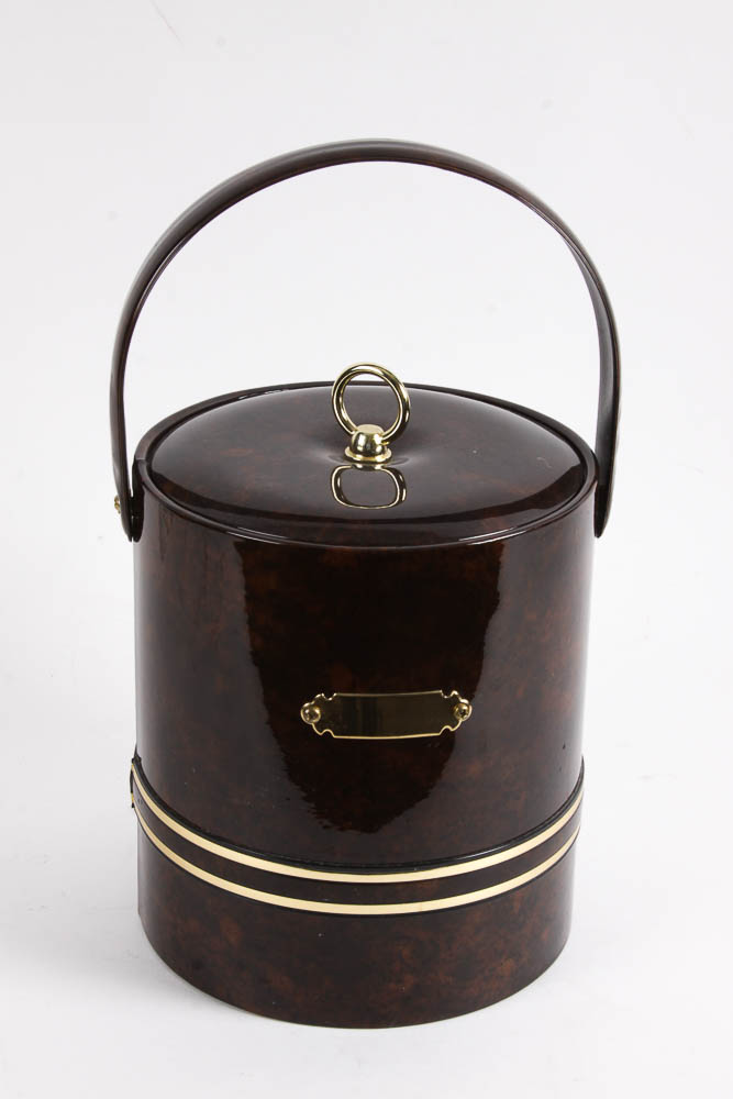 Vintage Picnic Set, Tray and Ice Bucket