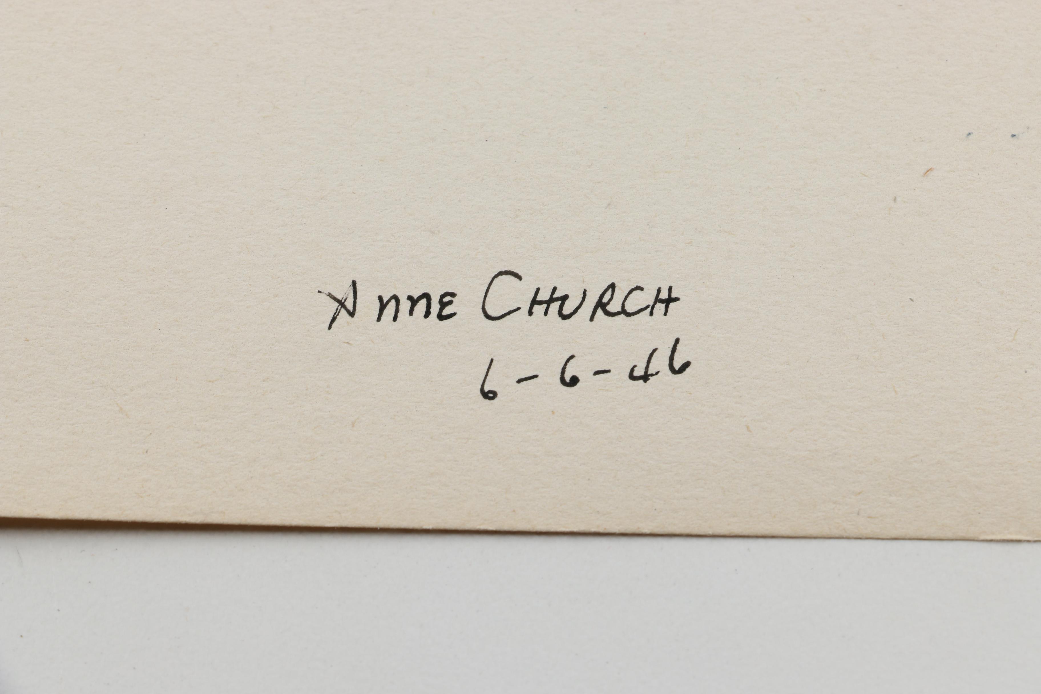 Anne Louise Church Watercolor Paintings and Drawings