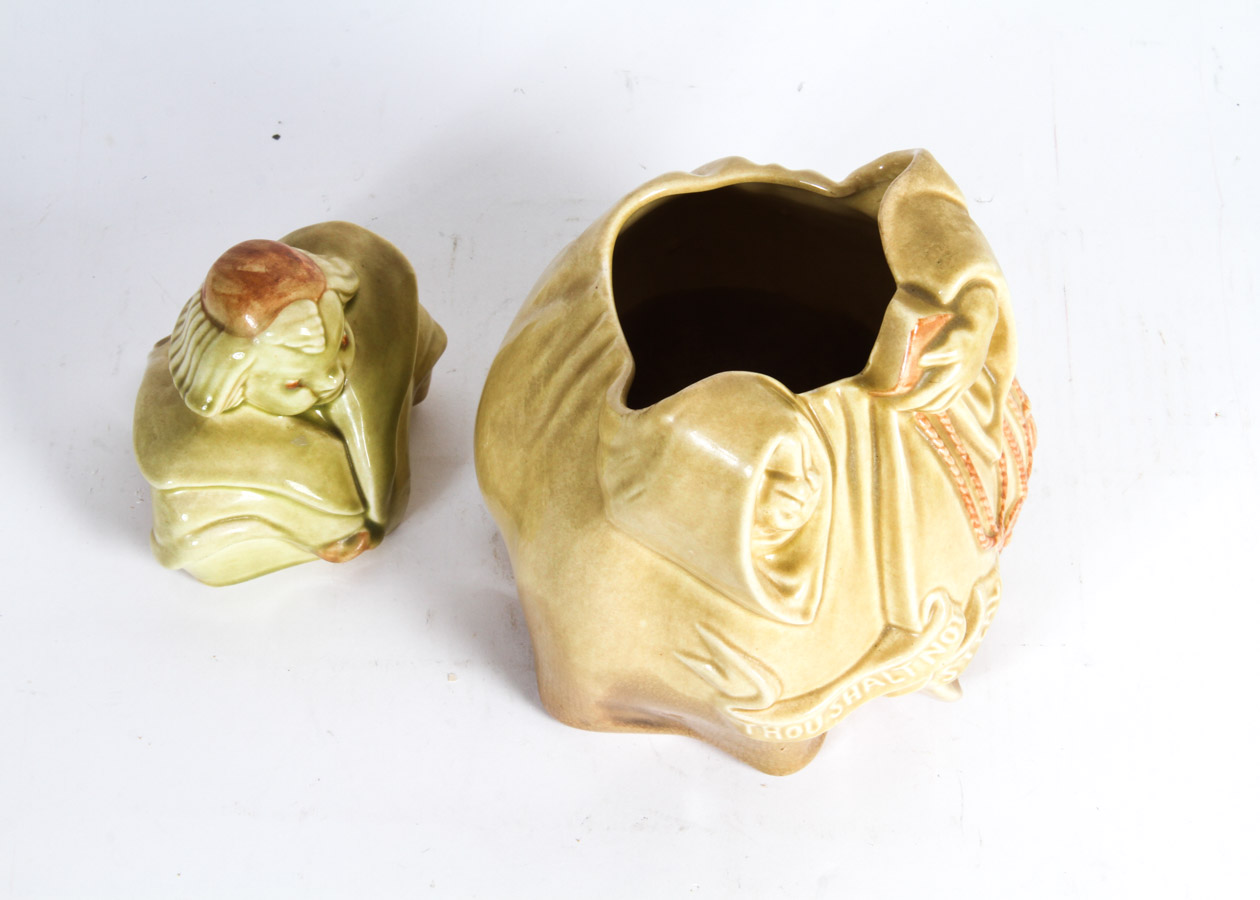 Red Wing "Friar Tuck" Pottery Cookie Jar