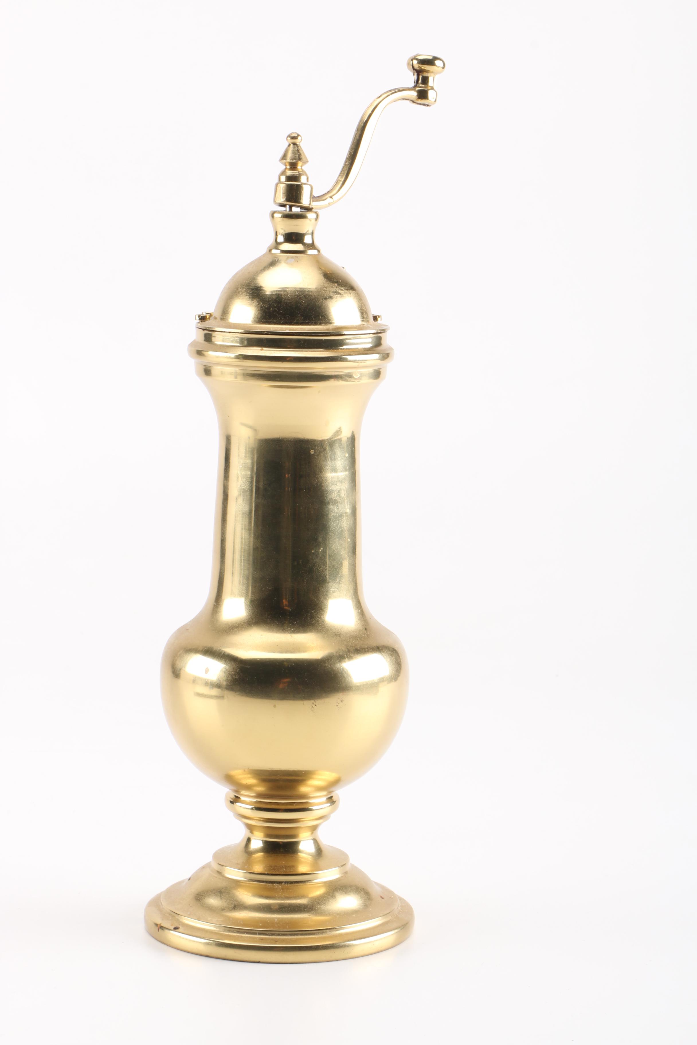 Brass Crank Pepper Mill