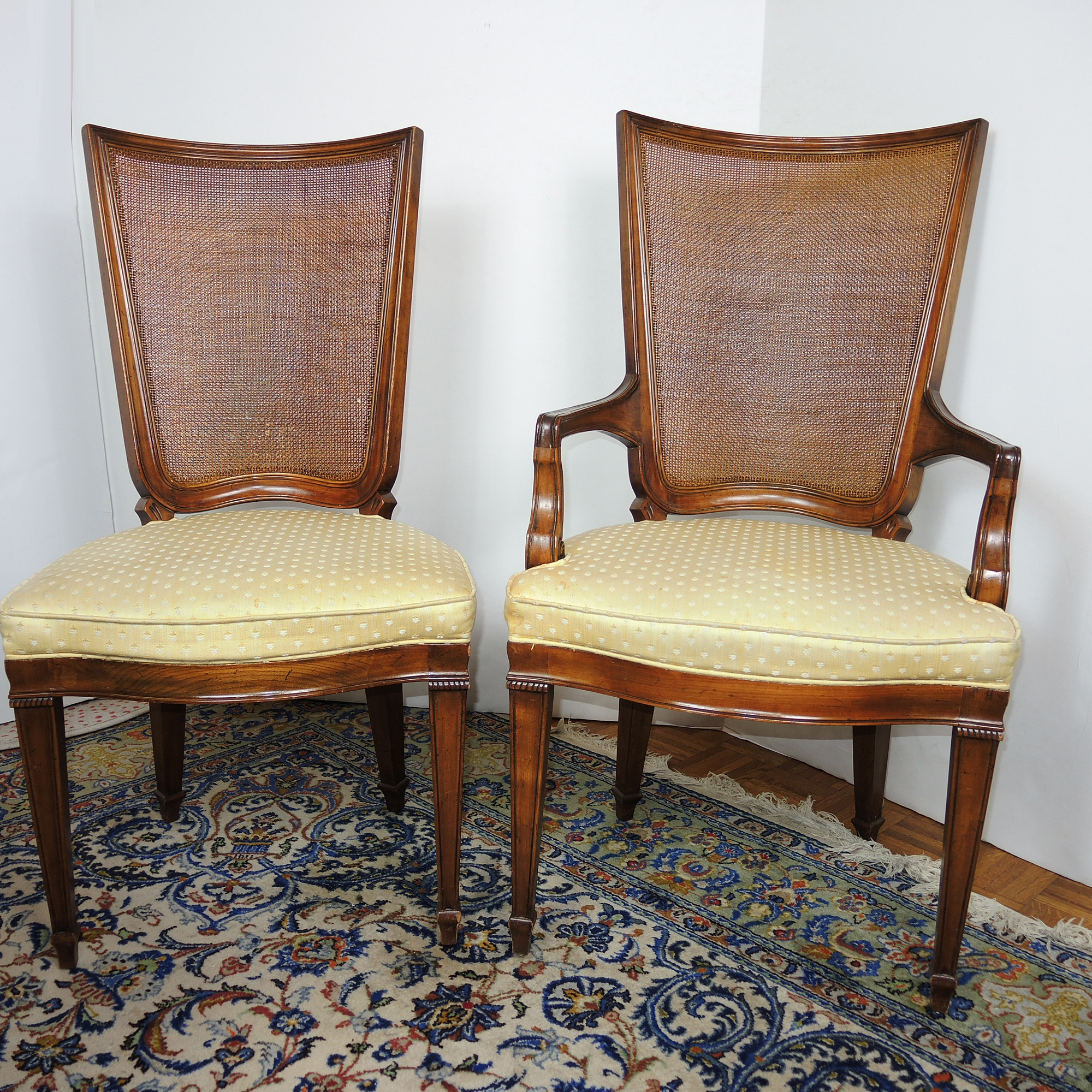 W.A. Bratburd Company Table With Four John Widdecomb Chairs