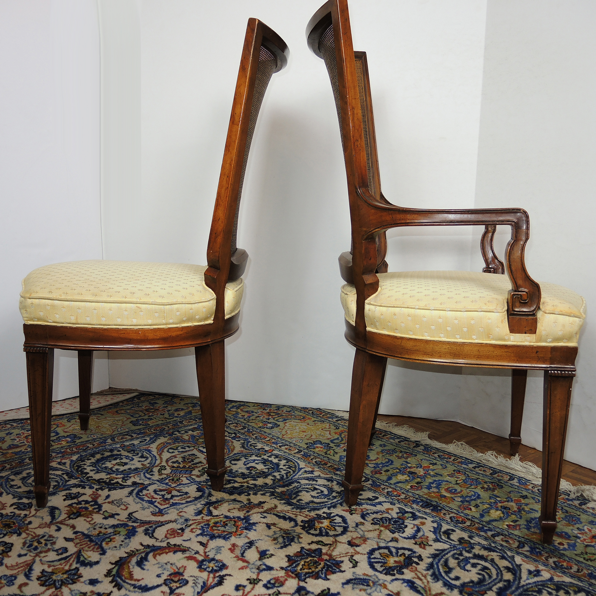 W.A. Bratburd Company Table With Four John Widdecomb Chairs