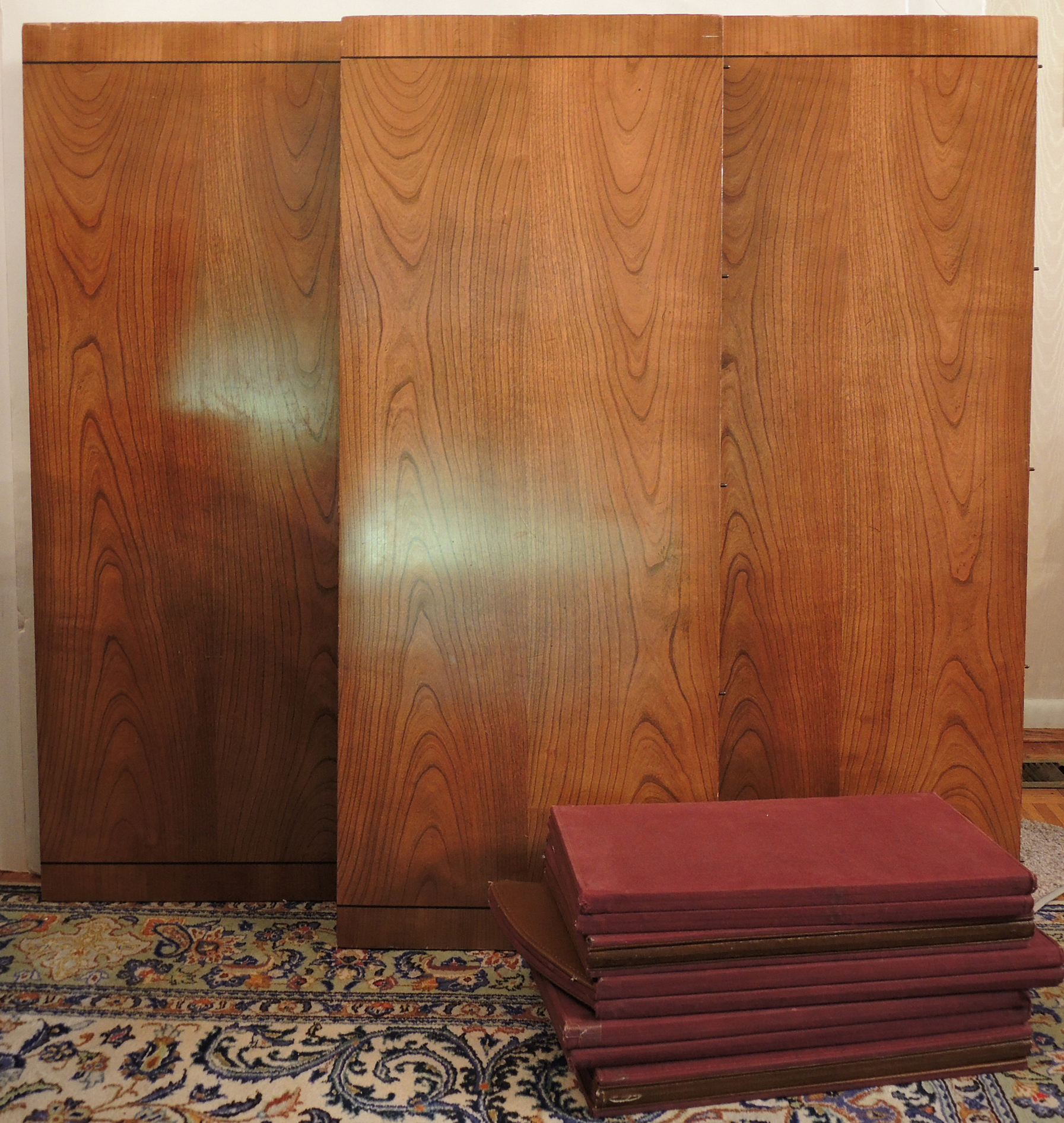 W.A. Bratburd Company Table With Four John Widdecomb Chairs