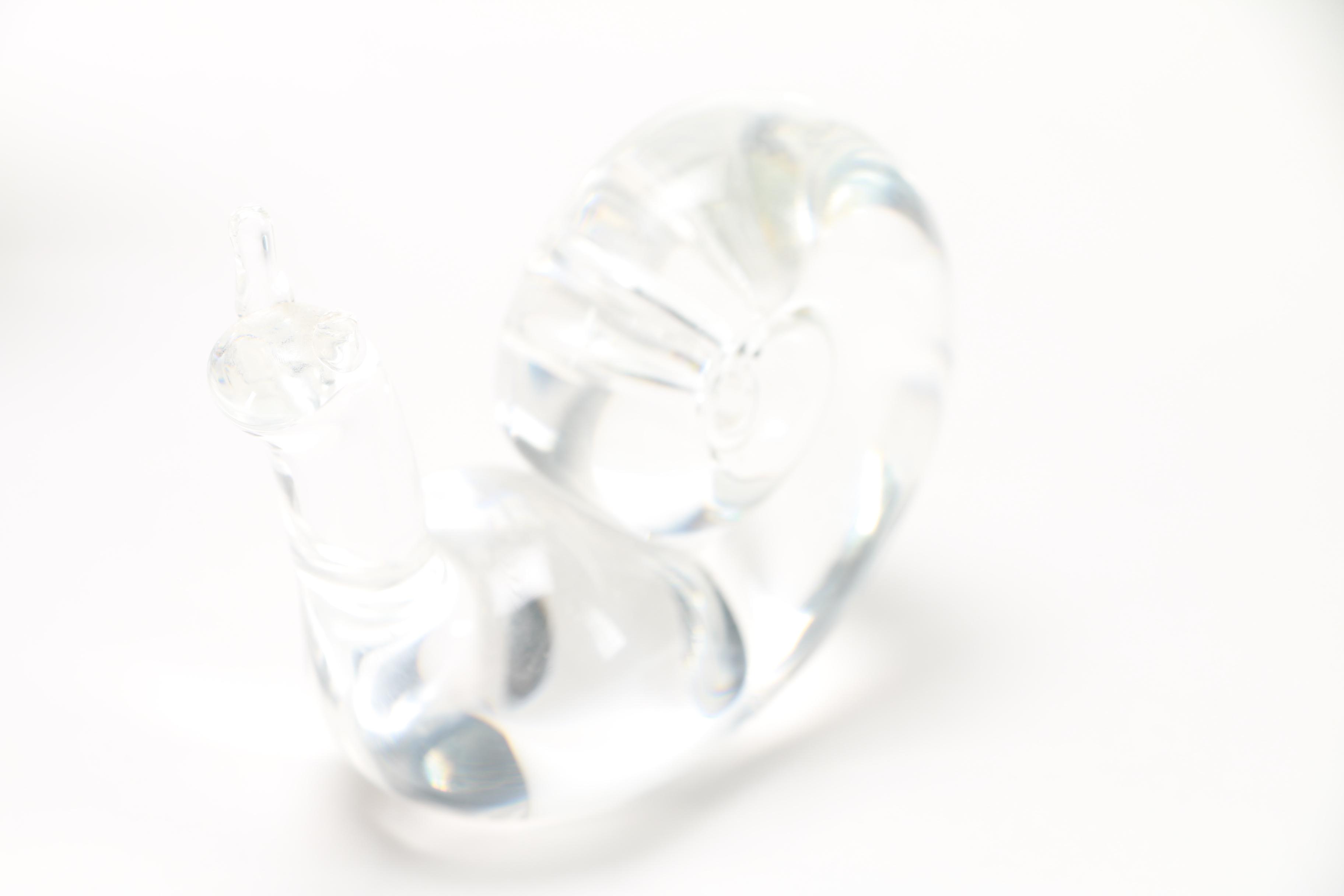 Crystal and Glass Decor Featuring Steuben Snail and Strombergshyttan Vase