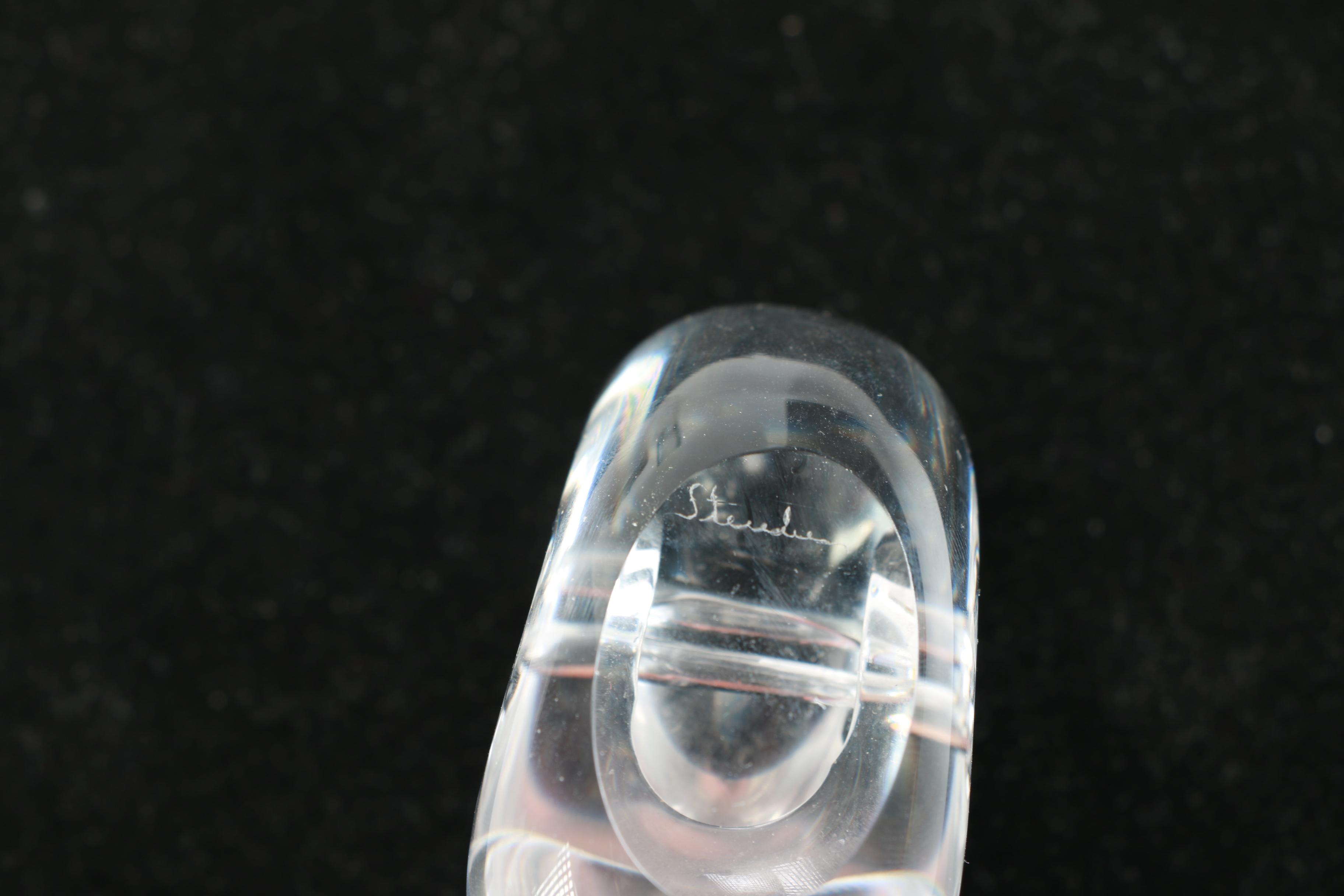 Crystal and Glass Decor Featuring Steuben Snail and Strombergshyttan Vase