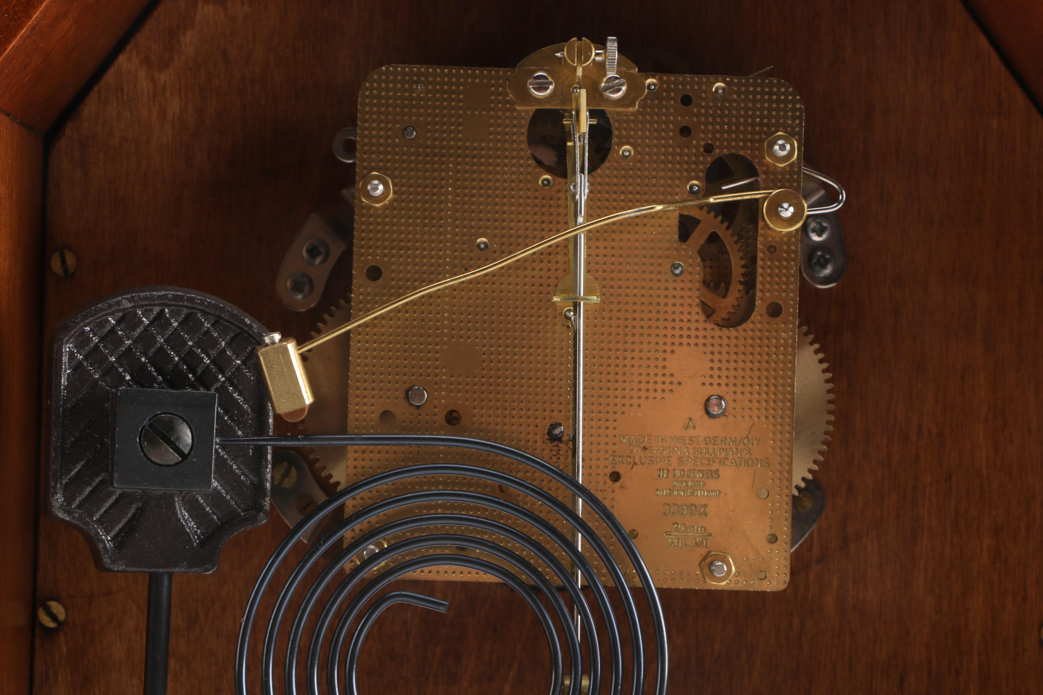 Wooden Cased Clock With Mason and Sullivan Movement