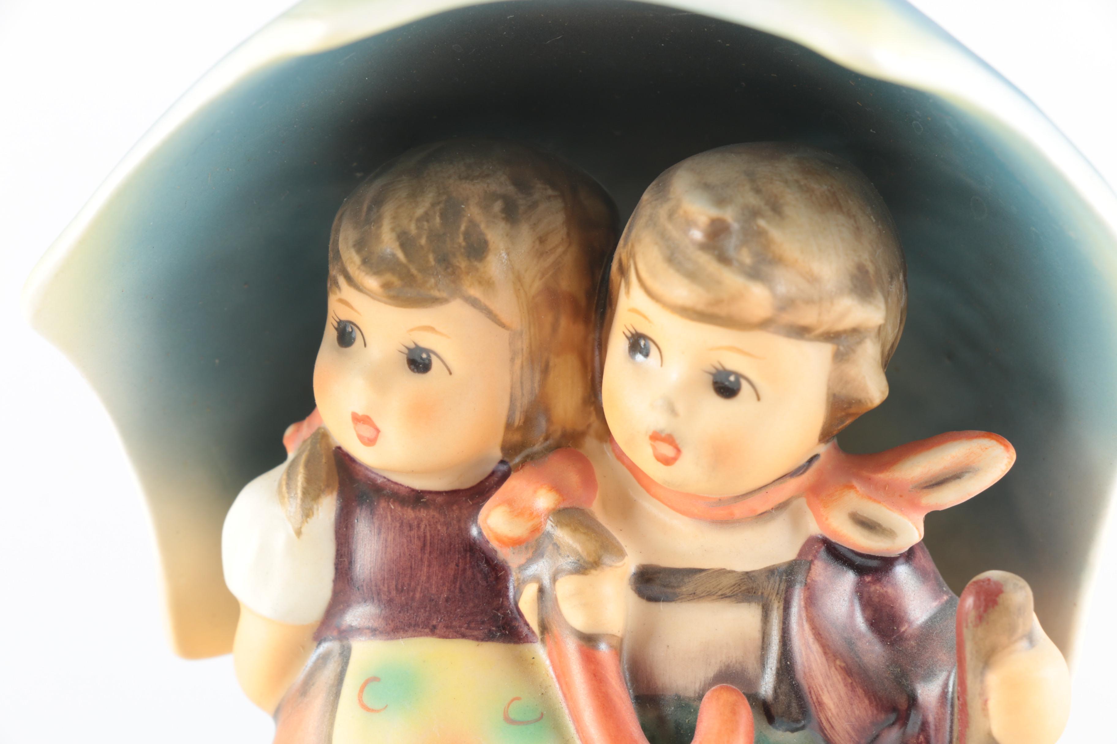 1985 Signed Goebel Hummel Figurine "Stormy Weather"