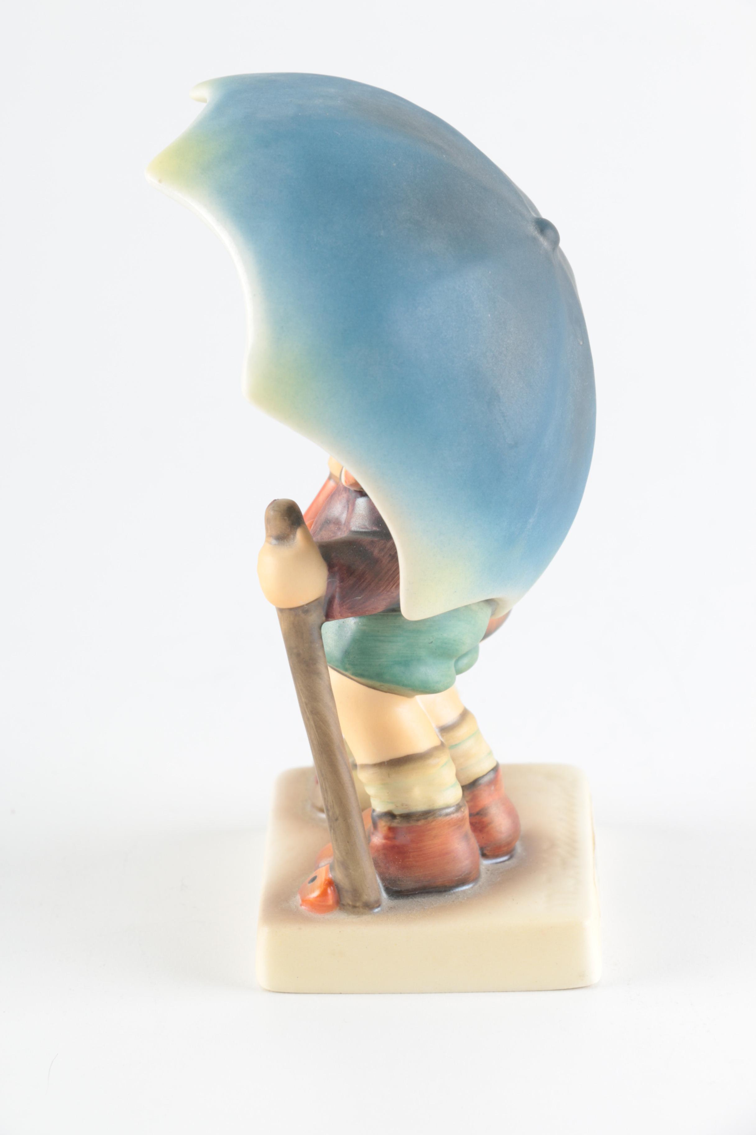 1985 Signed Goebel Hummel Figurine "Stormy Weather"