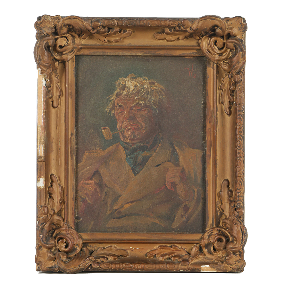 C.B. Williams Oil Painting on Board "Mr. Micawber"