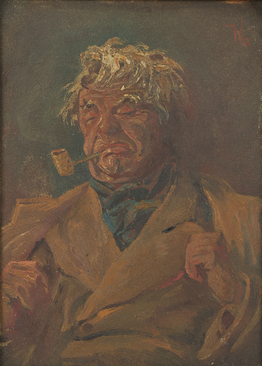 C.B. Williams Oil Painting on Board "Mr. Micawber"