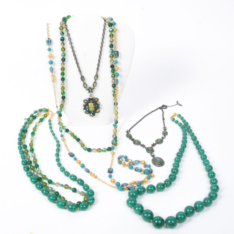 Joan Rivers Green Costume Necklaces