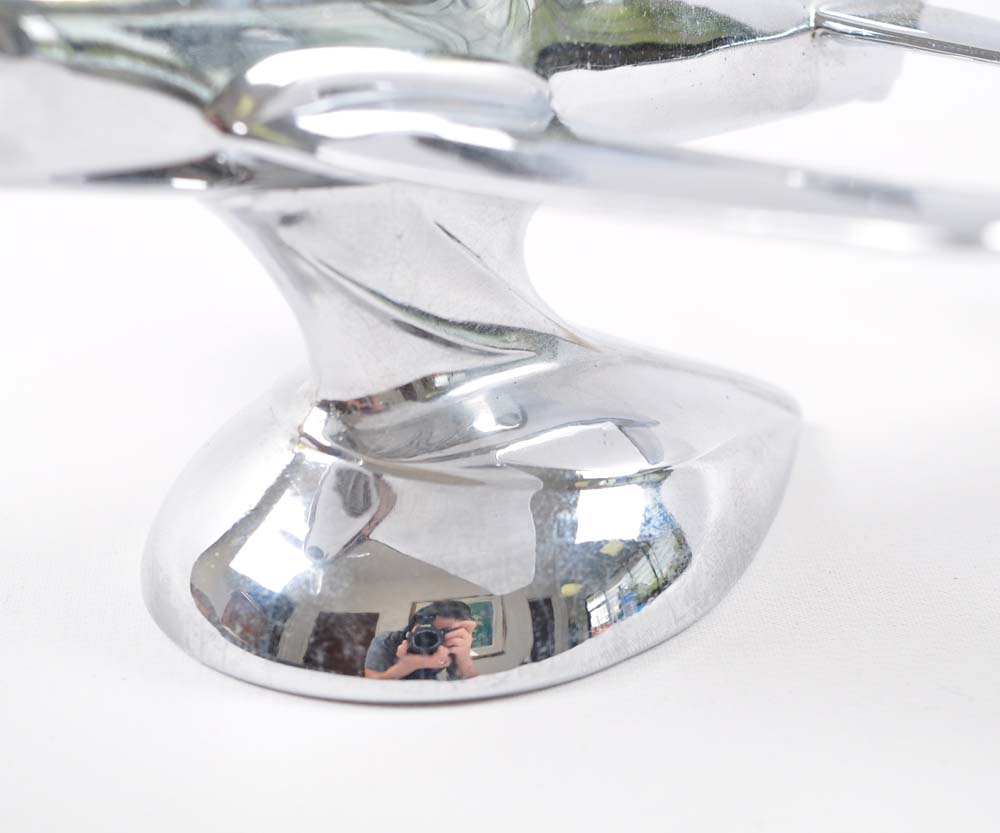 Vintage Mid-Century Chrome Airplane Cigarette Lighter