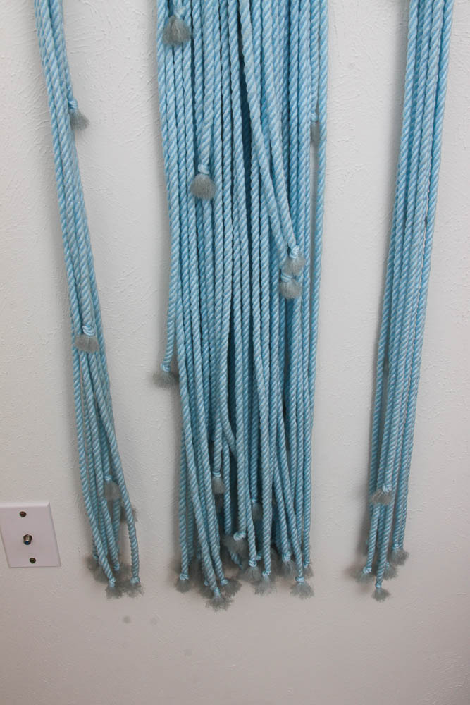 Blue Macrame Wall Hanging