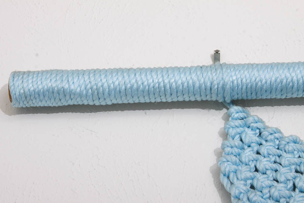 Blue Macrame Wall Hanging