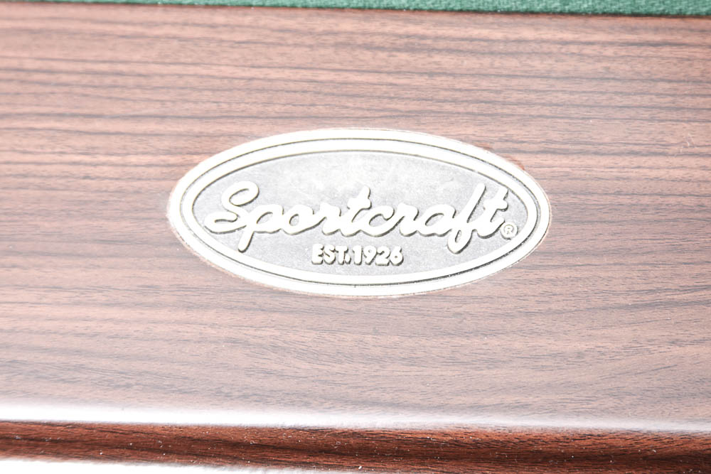 Sportscraft Pool Table with Cues, Balls and Rack